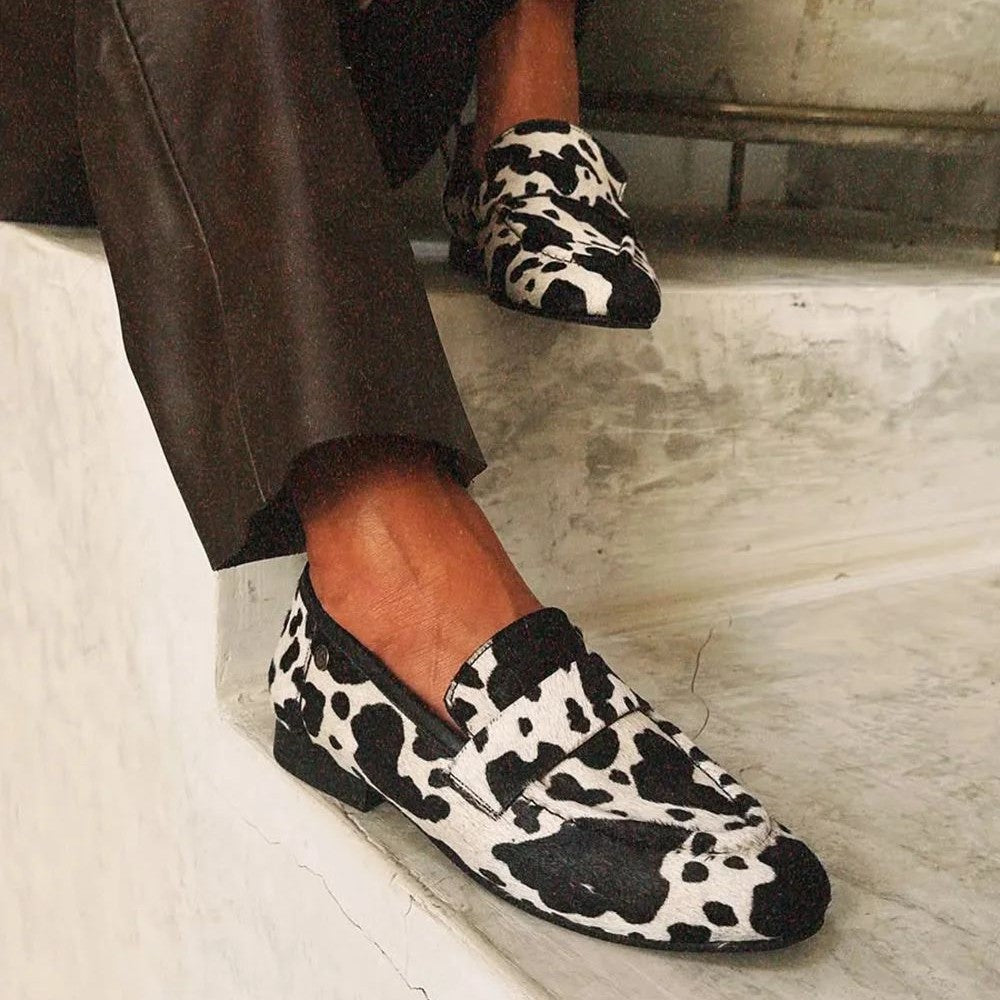 Loafers Élégants à Imprimé Animal