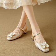 Chaussure Élégante pour Femme avec Détail Floral
