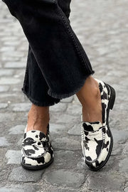 Loafer à Motif Vache