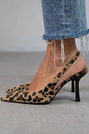 Ballerines à Imprimé Animal avec Brides