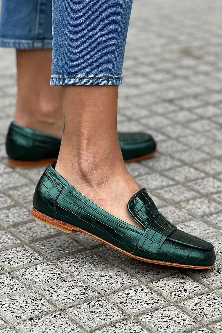 Loafer Effet Crocodile