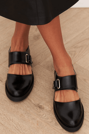 Loafers Noirs avec Boucle
