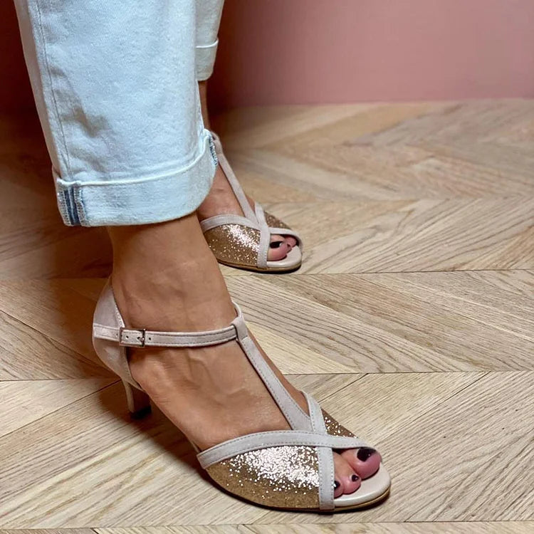 Ballerines Pointues à Brides
