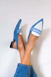Loafers Slingback Bleus