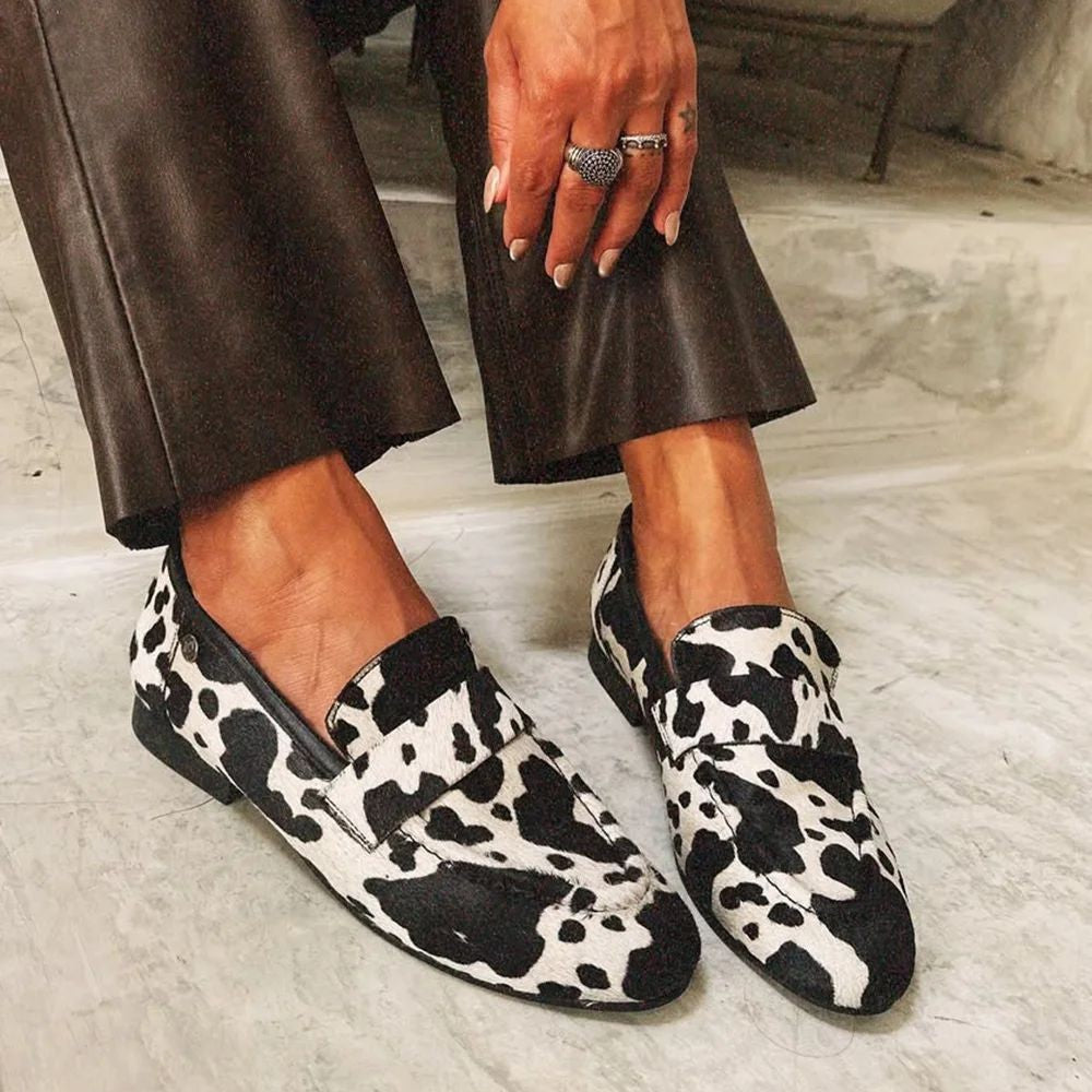 Loafers Élégants à Imprimé Animal