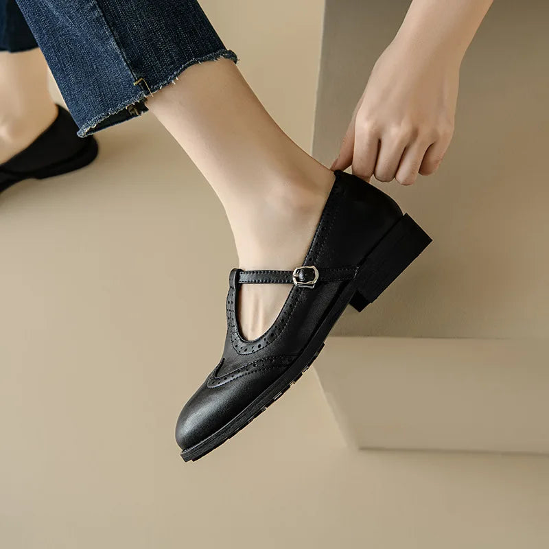 Chaussures Élégantes pour Femme avec Bride en T