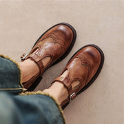 Élégantes Mary Janes en Cuir